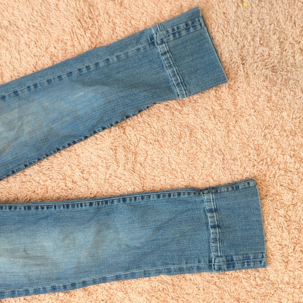 Calvin Rucker Blue Mid Rise Cropped Denim Jeans 2 - Picture 3 of 7